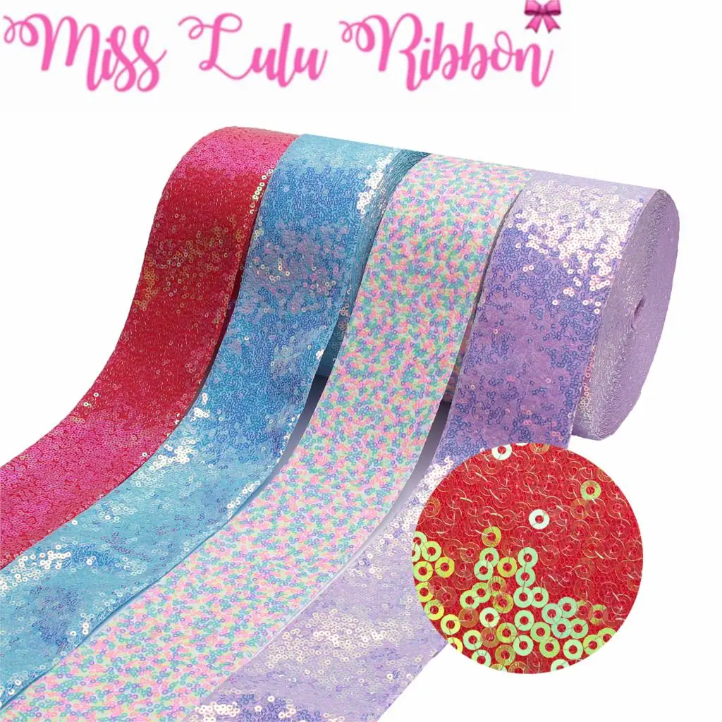3 &quot75 мм Блестящий резки блесток ленты красочные красные синие фиолетовые DIY