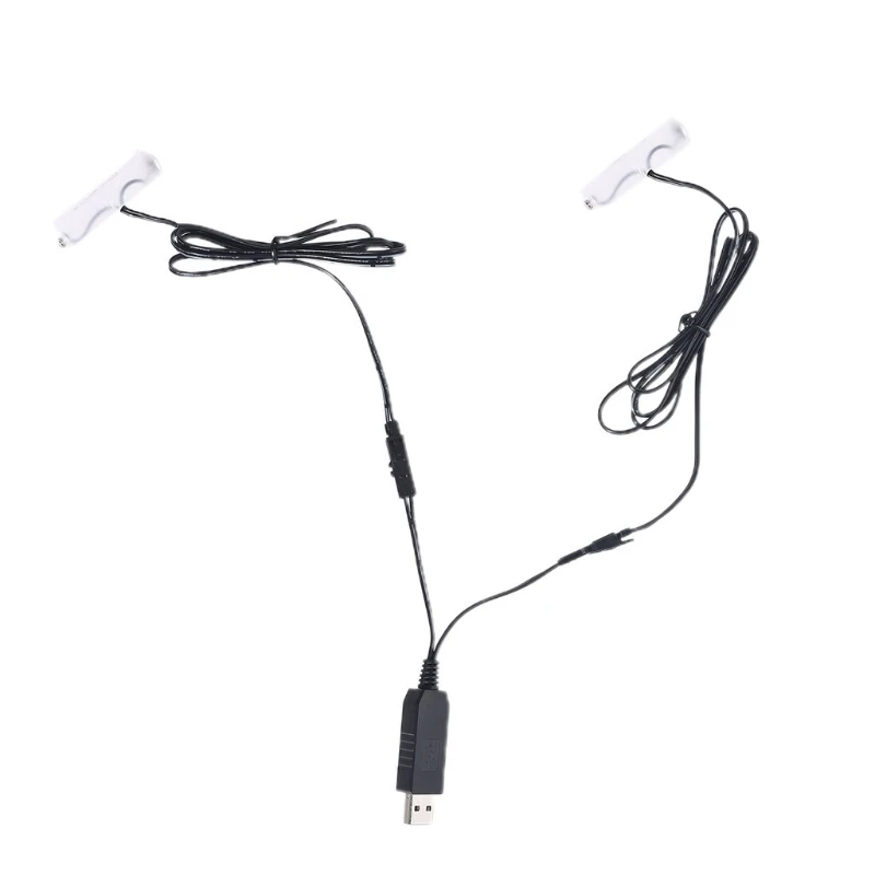 2-в-1 USB для 1 5 V 3V 4 6V AA Battery -Eliminator может заменить 1-4AA батареи игрушечного фонарика |