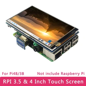 4-дюймовый или 3,5-дюймовый сенсорный экран Raspberry Pi 4 800x48 0 с регулировкой подсветки, ЖК-дисплей с аудио для Raspberry Pi 4B3B +3B PC