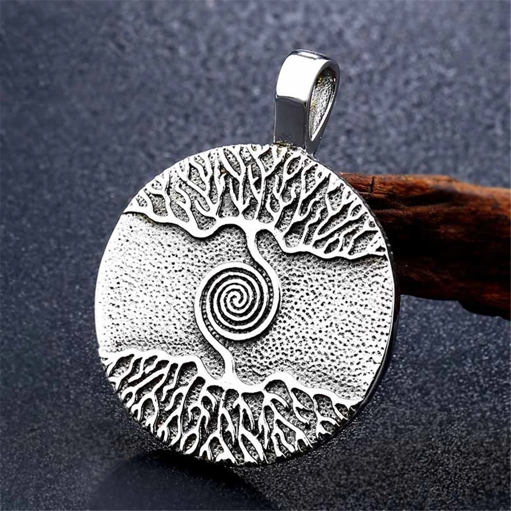 

Loredana Exquisite Fashion Viking Series Jewelry For Men And Women.Retro Life Tree Amulet Shaped Stainless Steel Necklace.XL165
