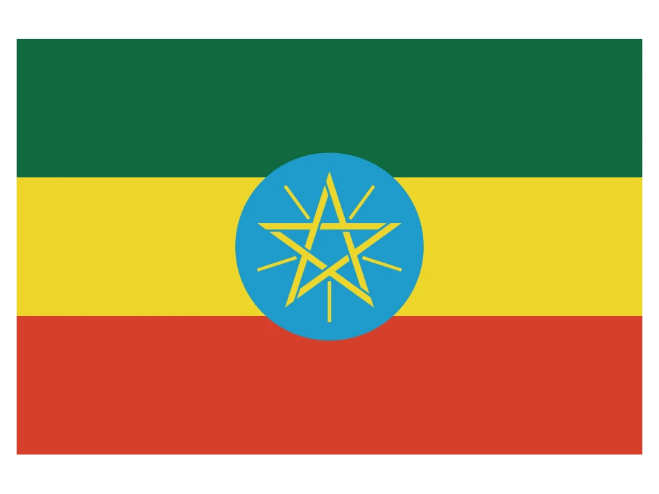 

ELECTION Ethiopian Country Flag standard polyester pendant Ethiopian Flag
