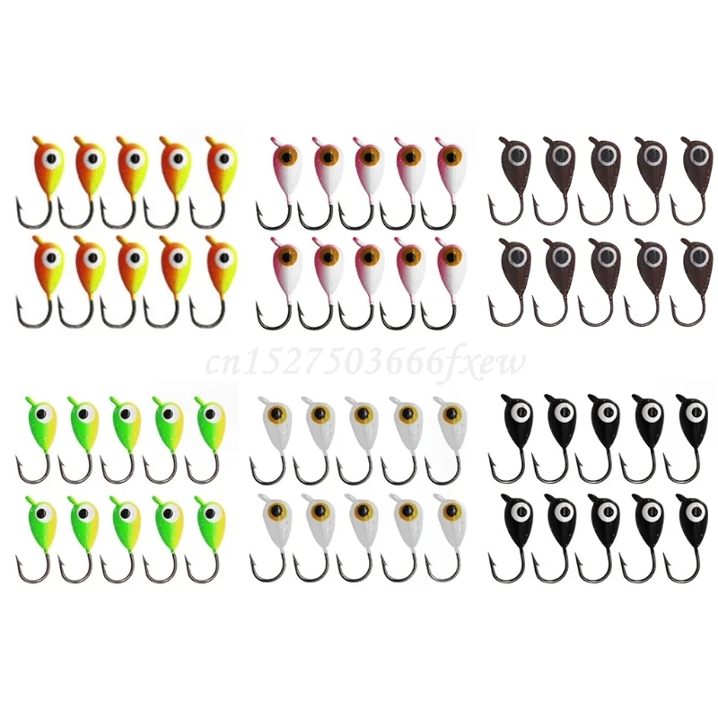 

Приманка для зимней подледной рыбалки, 10 шт./кор., мини-крючок с металлической свинцовой головкой, приманка для ловли крючка R9CE