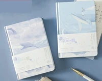 a5 notebook cute journal cartoon happy whale notepad color page notebook diary agenda notepad school supplies
