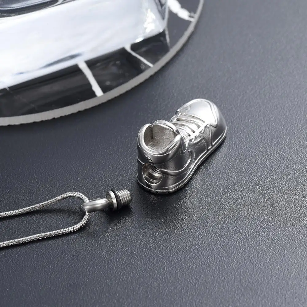 Кремационные украшения для золы подвеска в форме обуви колье из нержавеющей