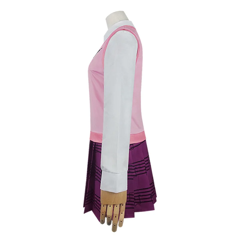 Игра Danganronpa V3 Killing Harmony Akamatsu Kaede Косплей Костюм Аниме Униформа полный комплект
