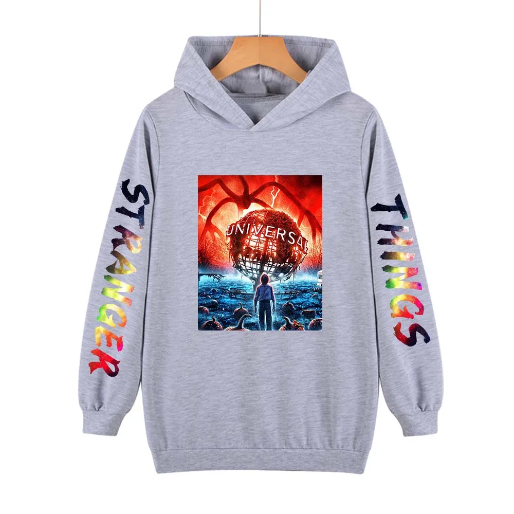 

Толстовка Мужская/женская с капюшоном и принтом «очень странные дела»