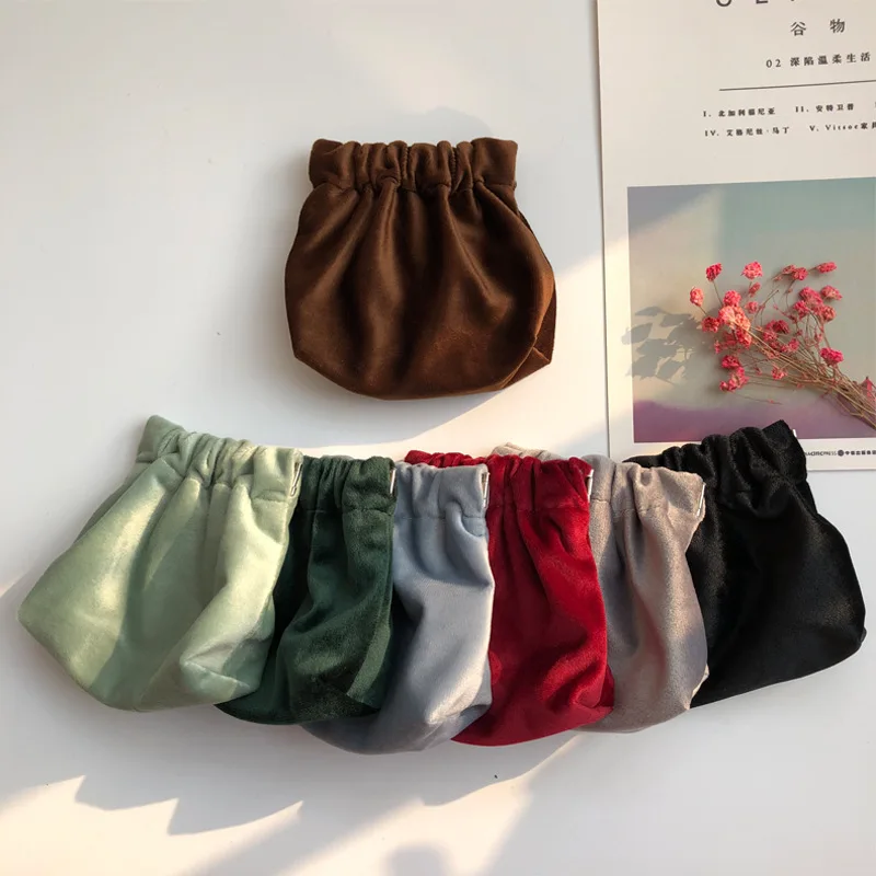 

Bundle pocket shrapnel gold bag velour vintage change collection small bag key data line zero customizable embroidered logo