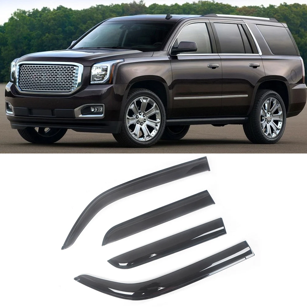 

Ветровые дефлекторы для автомобильных боковых окон GMC Yukon 2000-2016, козырек для двери с защитой от дождя, вентиляционные оттенки, козырек для ве...