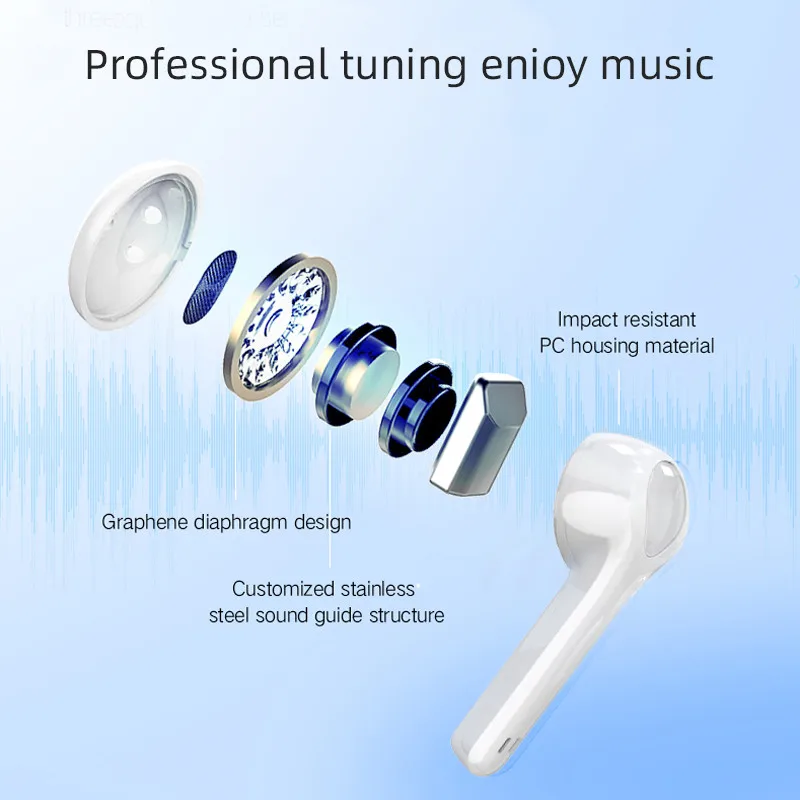 TWS Bluetooth 5.0 True Wireless Earphone Headphone Mini Cordless Earbuds With Mic Handsfree Headset For Xiaomi Mi iPhone Huawei |