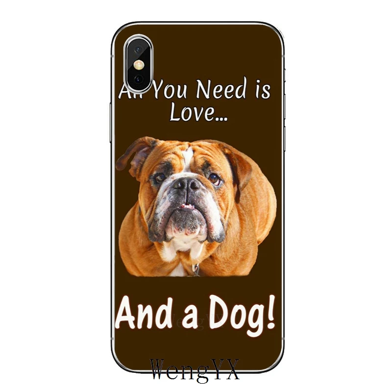 Чехол для Samsung Galaxy S10e Lite S9 S8 S7 S6 edge Plus S5 S4 S3 Note 10 9 8 5 4 mini Dog Polynesian Английский бульдог |