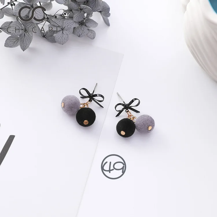 Женские серьги в виде цветка Sen серое винтажное ювелирное изделие ручной работы с