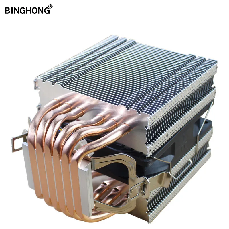 Tubo de Calor Ventilador para Intel Cobre Puro Radiador 90mm 4pin Pwm Silencioso i3 i5 i7 Amd3 Am4 2011 X79 X99 Ventilador 6 Cpu