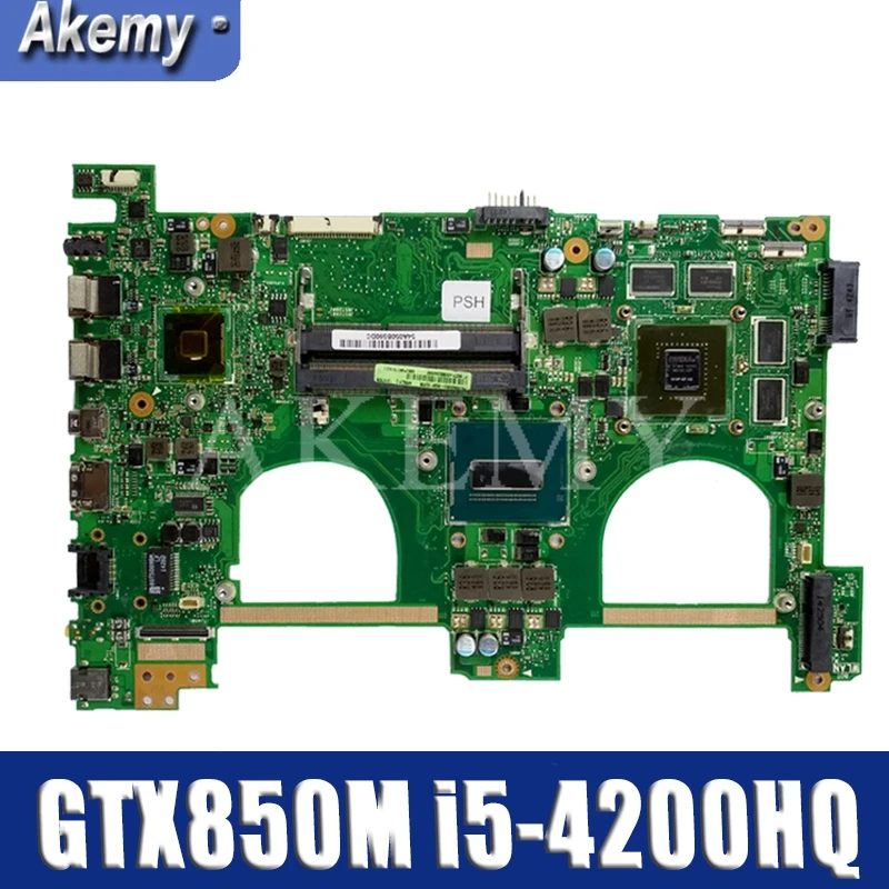 

Новая материнская плата для ноутбука For Asus N550JK N550JV G550JK G550JV N550J G550J всеобщая плата N550JK материнской платы W/i5-4200HQ GTX850M