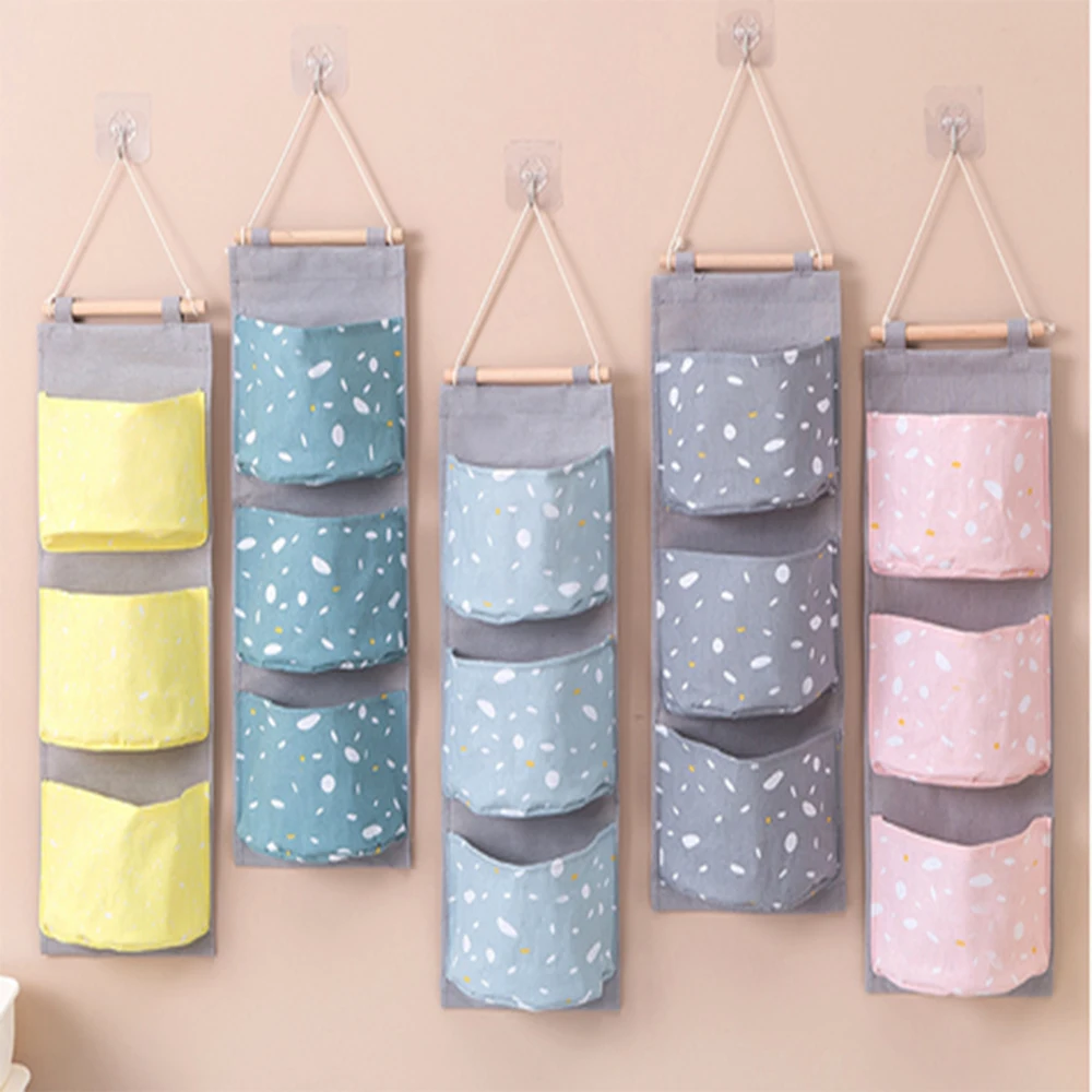 Тканевая подвесная сумка простая для хранения двери общежития отделочная