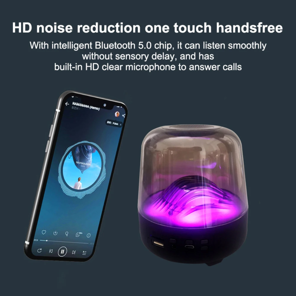 L17-b яркий прозрачный стеклянный Bluetooth-динамик с сабвуфером | Электроника