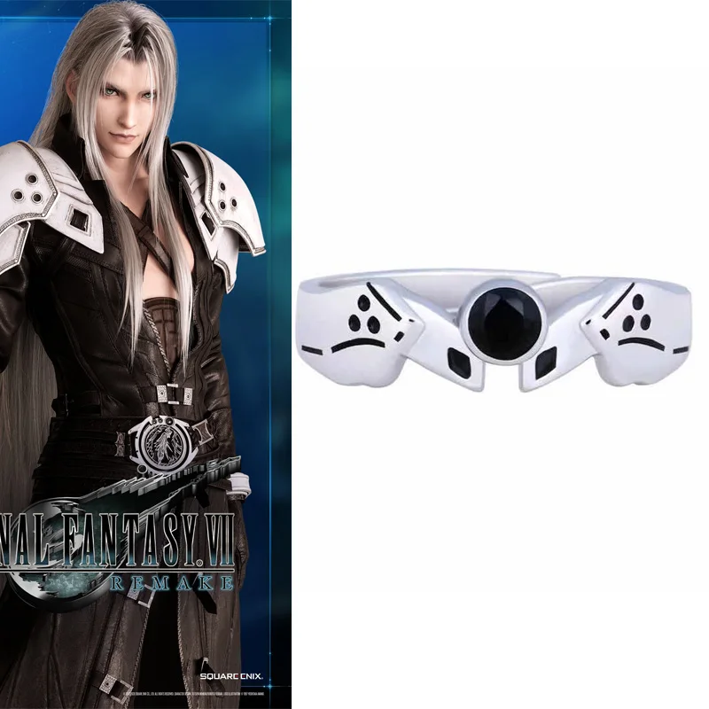 Кольцо на палец для косплея финальной фантазии регулируемое кольцо из серебра