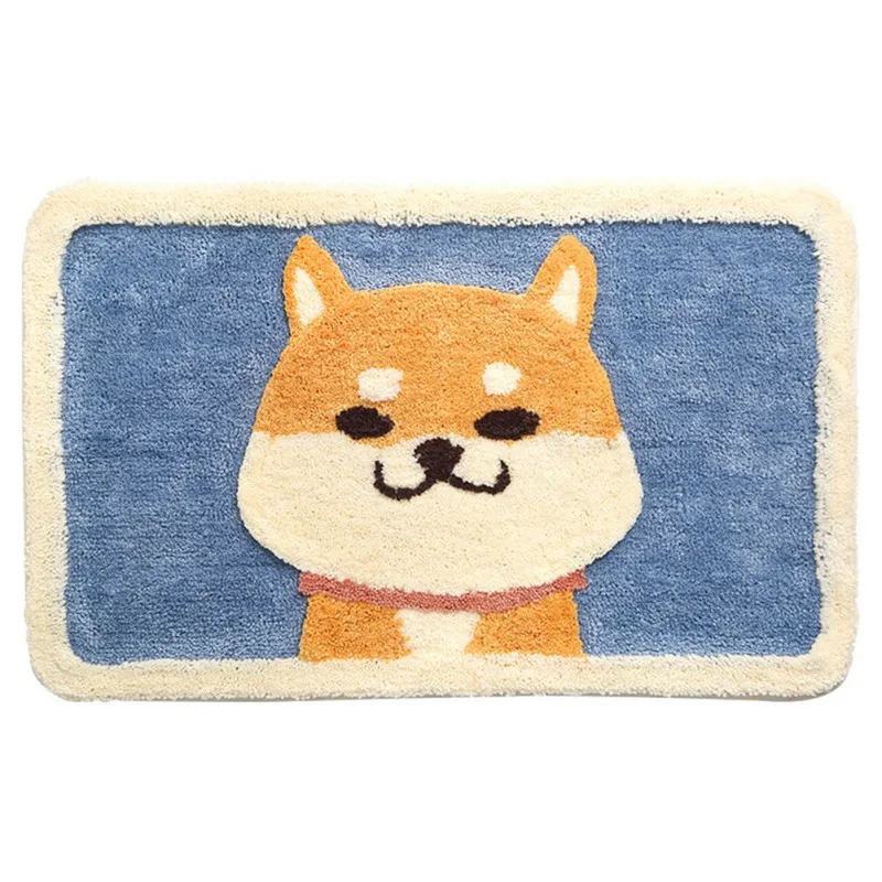 

Cartoon Bathroom Carpet Akita Dog Carpet Cute Bathroom Mat Suitable For Bathroom Door Bathtub Side Entrance Door Bedroom Door