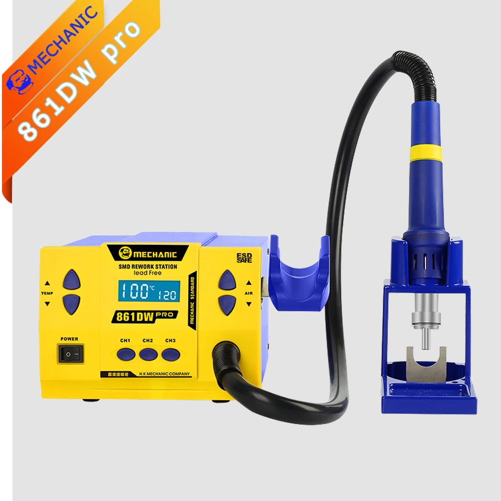 Паяльная станция MECHANIC 861DW Pro 1000 Вт бессвинцовая Тепловая пушка цифровая паяльная