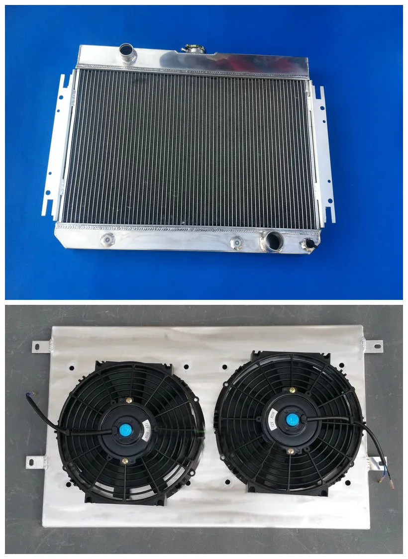 Низкая цена Лидер продаж 3 ряда Алюминий радиатора и кожух вентиляторы 1963 1968 для