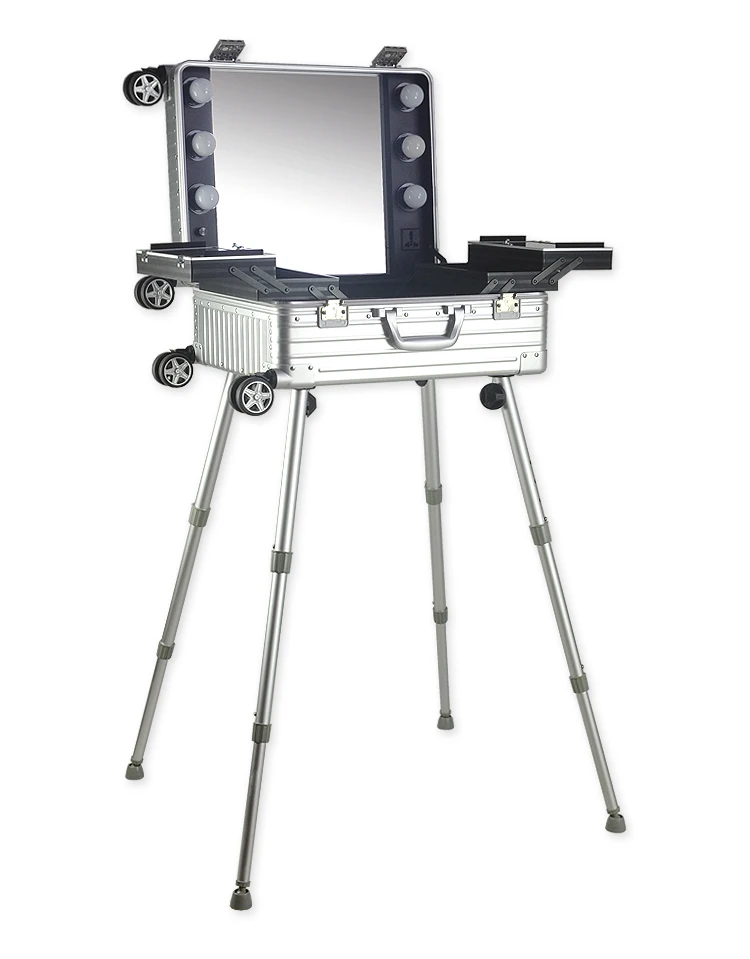 2019 новый тип высокое качество алюминиевый сплав светильник коробка для макияжа с