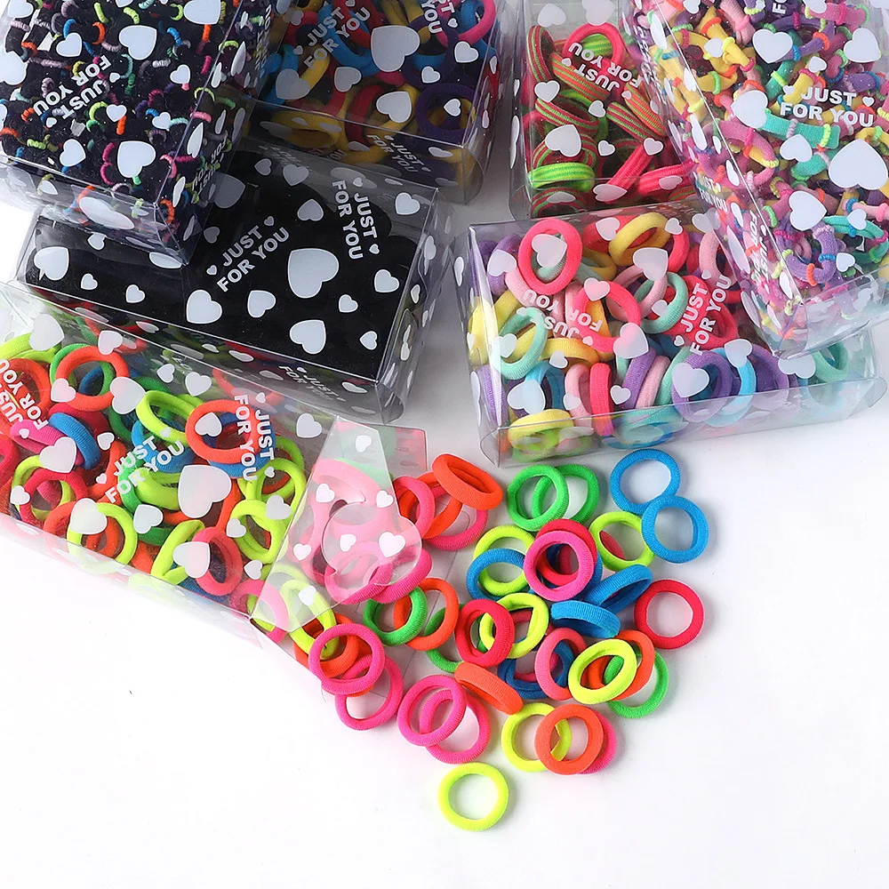 Модные резинки для волос в ярких цветах - аксессуар для девочек на резинке для хвоста