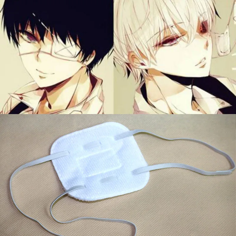 Аниме Реквизит для косплея Токийский Гуль 2 Kaneki Ken косплей костюм парик маска Регулируемая Молния резиновые маски Необычные Блиндер аксессуары