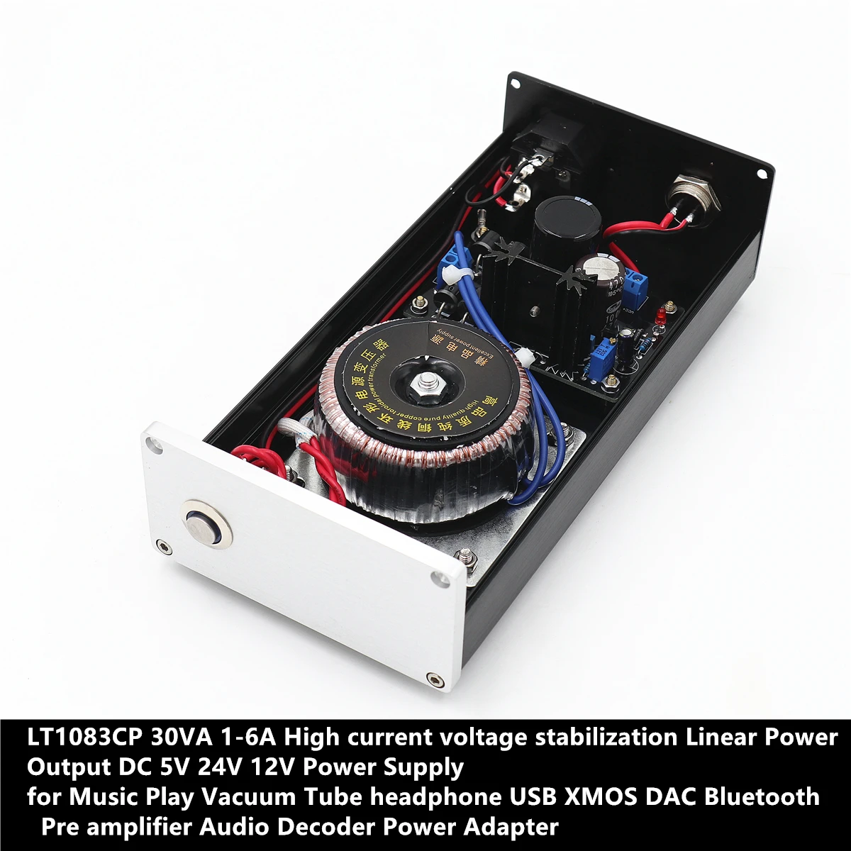 

LT1083CP 30VA 1-5A High current voltage stabilization Linear Power Output DC 5V 24V 12V Power Supply for DAC Tube Preamplifier
