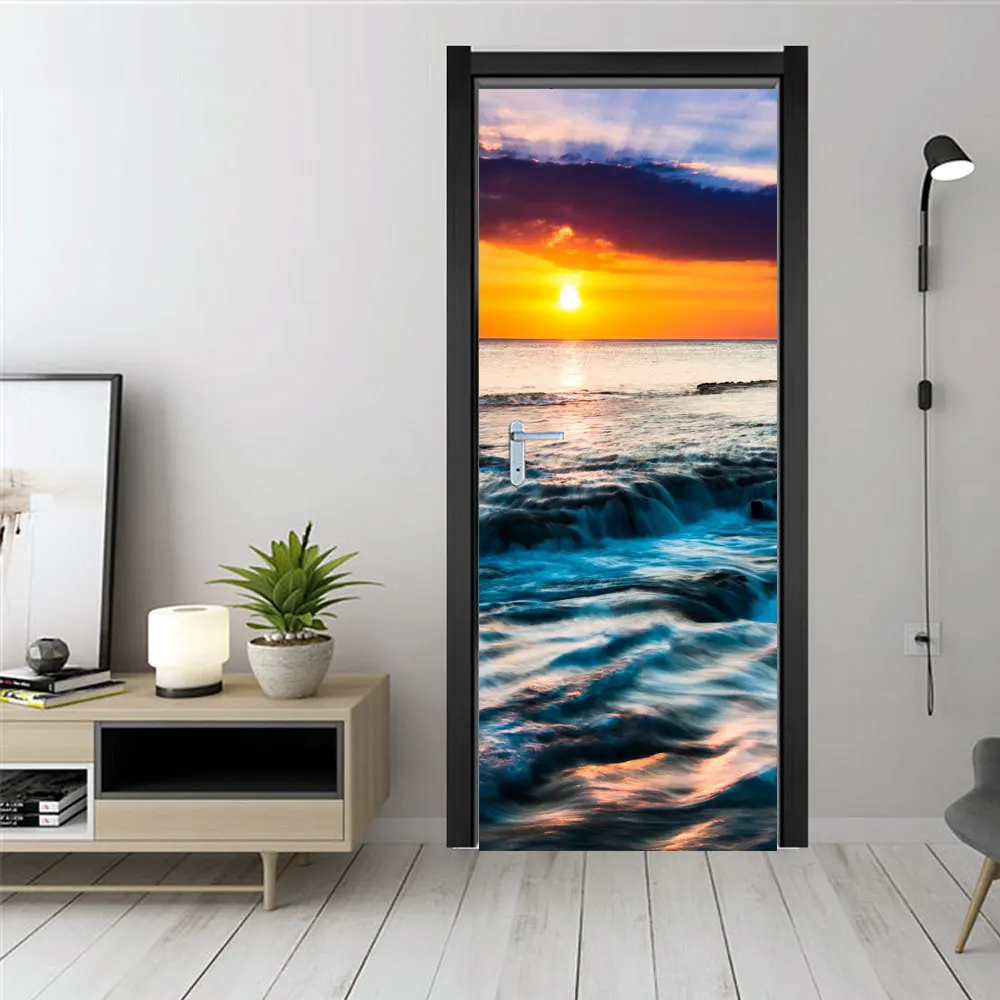 

Three dimensional effect simulation of bedroom and living room room decor stickers