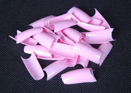 TKGOES 500 шт. Типсы для ногтей Акриловые накладные ногти французского маникюра