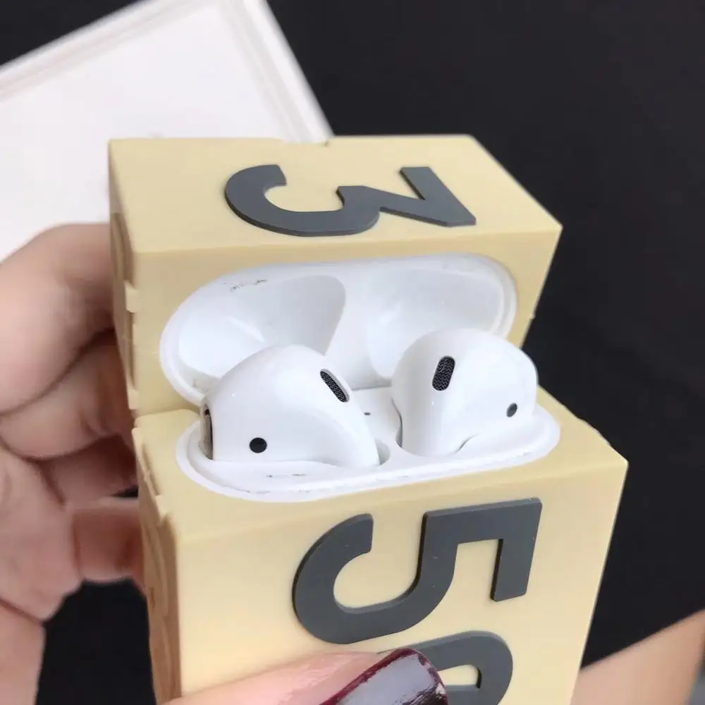 Модный чехол для обуви 3D 350 Boost силиконовый наушников Apple Airpods 1 2 защитный