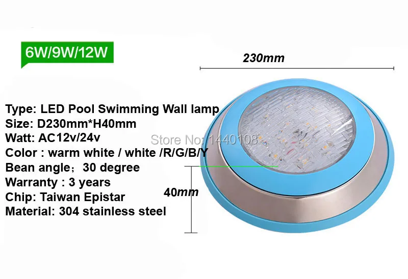 5pcs/lot 15w Led Round Swimming Lamp Stainless Steel RGB Ac12V/24v LED Underwater Landscape Pool Wall | Лампы и освещение