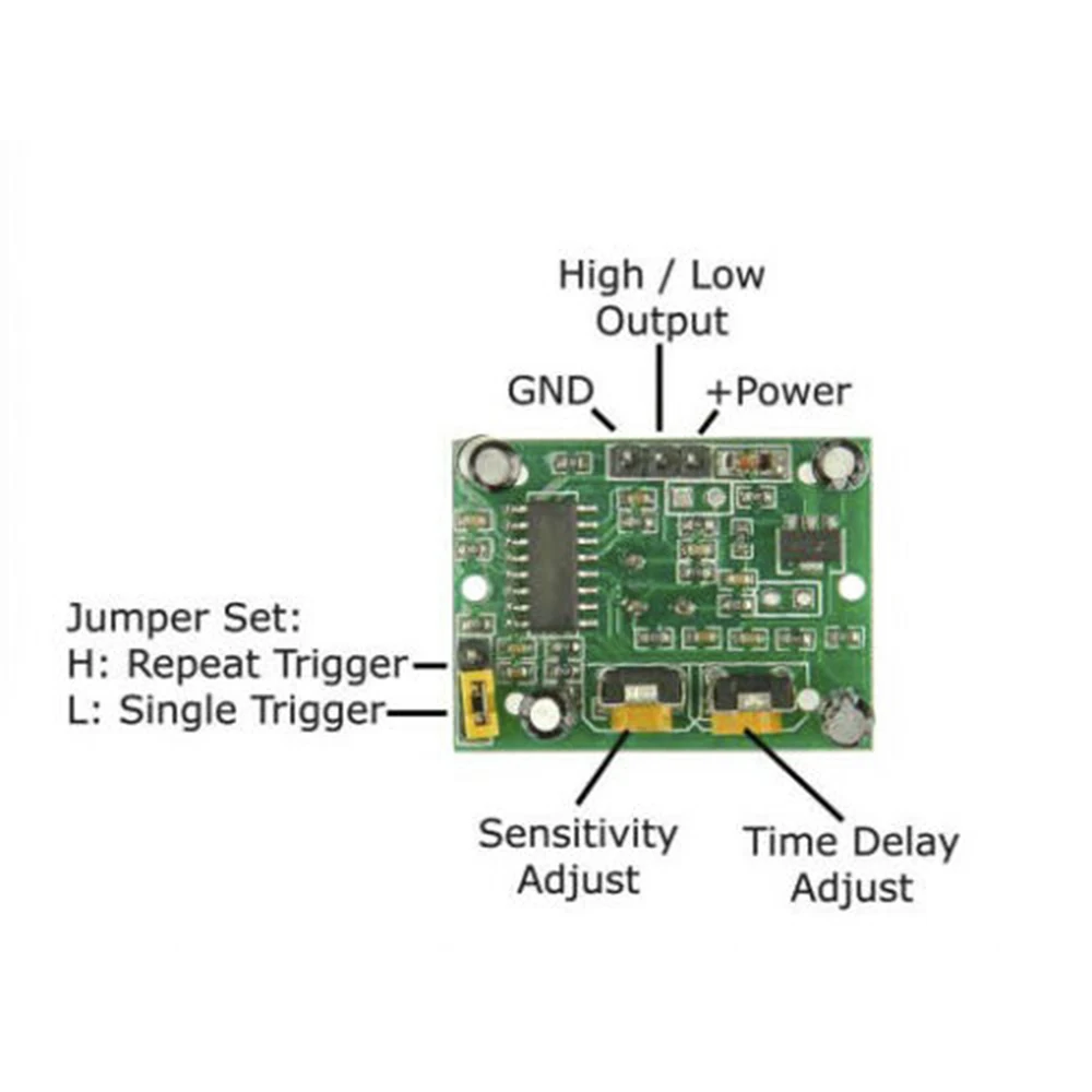 5 шт. HC-SR501 инфракрасный PIR модуль датчик движения Детектор Модуль для raspberry pi