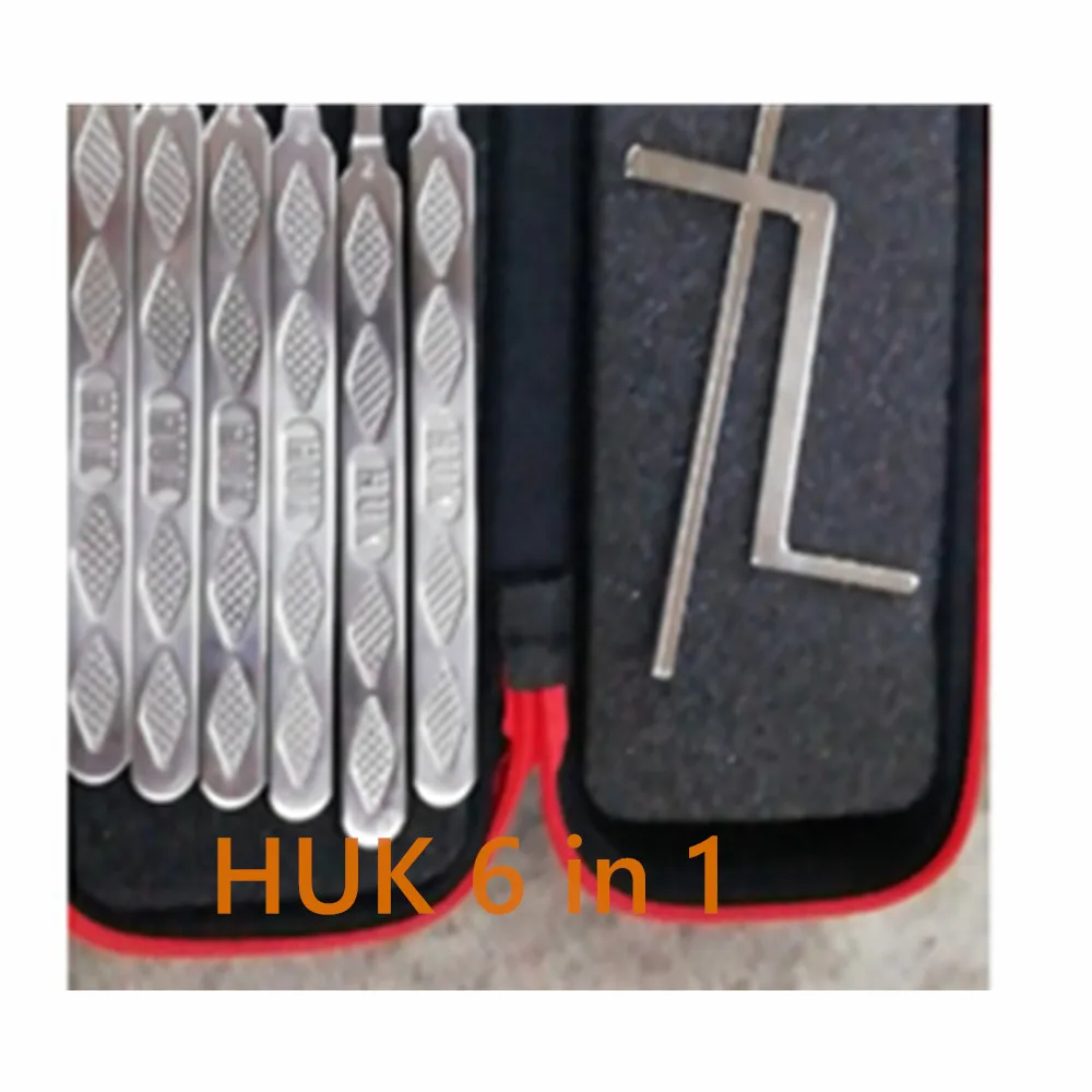 

HUK 6 in 1 Set Locksmith Tools For House Lock Premium Locksmith Fixture
