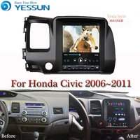 tesla screen for honda civic 2006 2007 2008 2011 car android multimedia player 10 4 inch car radio stereo audio gps navigation