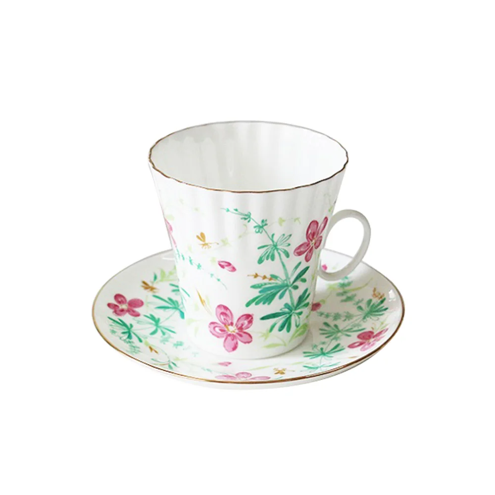 1 шт. набор кофейных чашек с цветочным принтом керамическая кофейная кружка