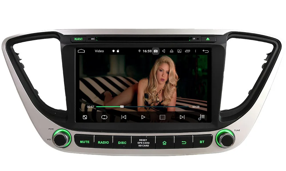 " Восьмиядерный 4G wifi Android 9,0 4 Гб ОЗУ 64 Гб ПЗУ RDS автомобильный DVD мультимедийный плеер Радио стерео для hyundai Verna Solaris