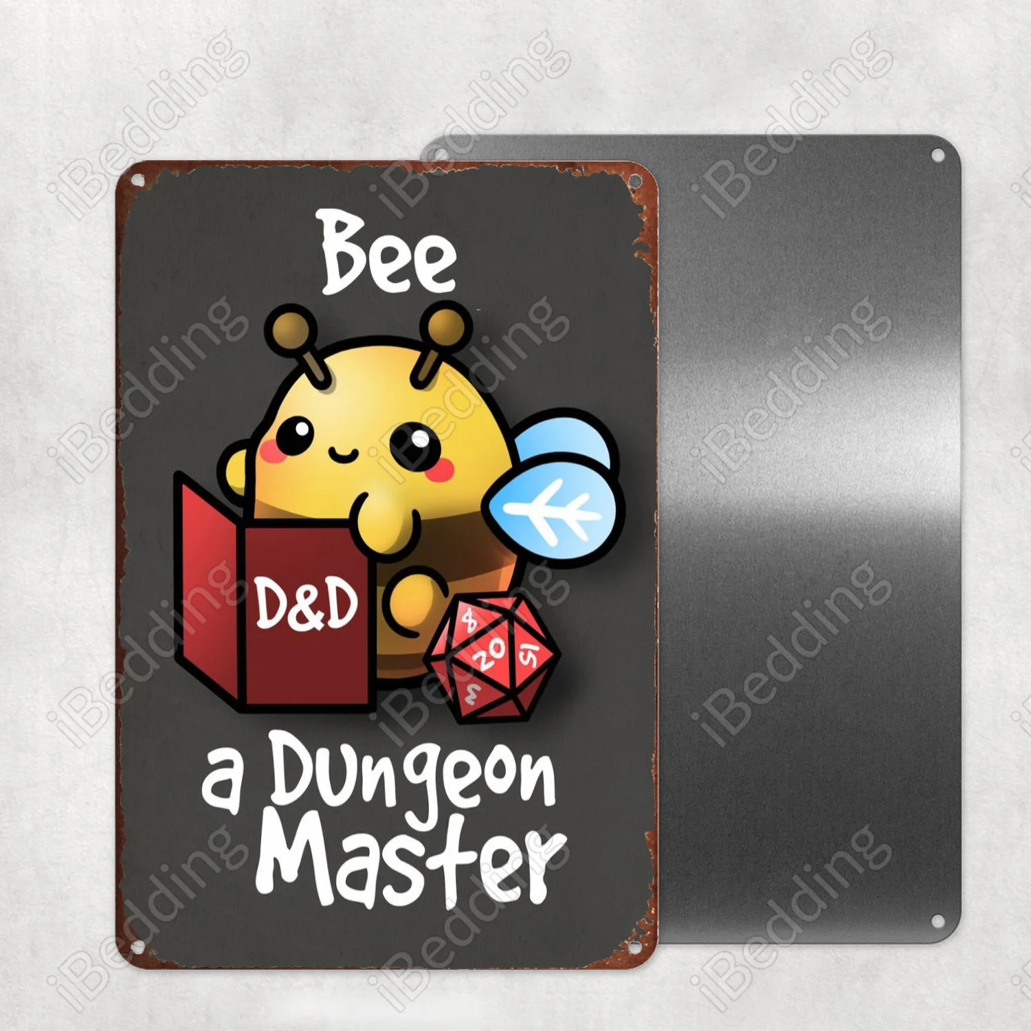 

Bee a dungeon master винтажная табличка Metal Ретро жестяной знак Bar Pub Club, Настенный декор, железная живопись, декоративная пластина 20x30 см