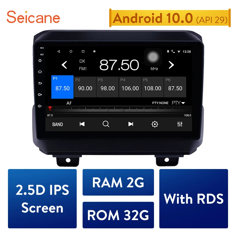 

Seicane Android 10,0 ОЗУ 2 Гб ПЗУ 32 ГБ Автомобильный GPS Navi Стерео для 2018 Jeep Wrangler Автомобильный мультимедийный плеер Поддержка резервной камеры RDS