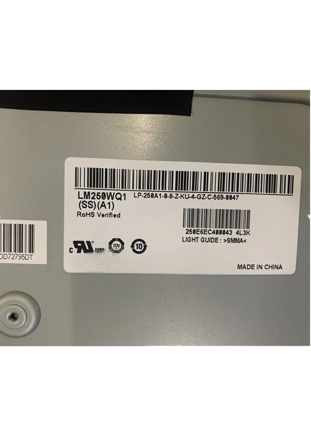 Оригинальный LM250WQ1 SSA1 монитор панели 25 дюймов 2K 2560*1440 IPS светодиодный узкой рамкой