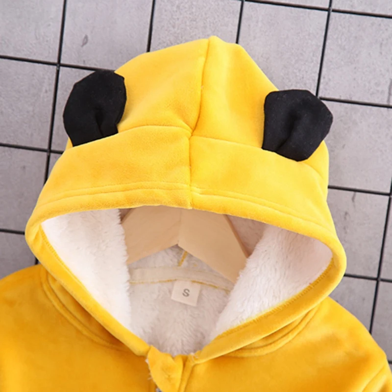 

Children Kids Autumn Warm Baby Boy Girl Long Sleeve Cartoon Animal Print Hoodie Jacket Outerwear Coat Clothes