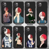 my hero academia shoto todorok phone case for iphone 7 8 11 12 pro x xs xr samsung a s 10 20 30 51 plus pro max mobile bags