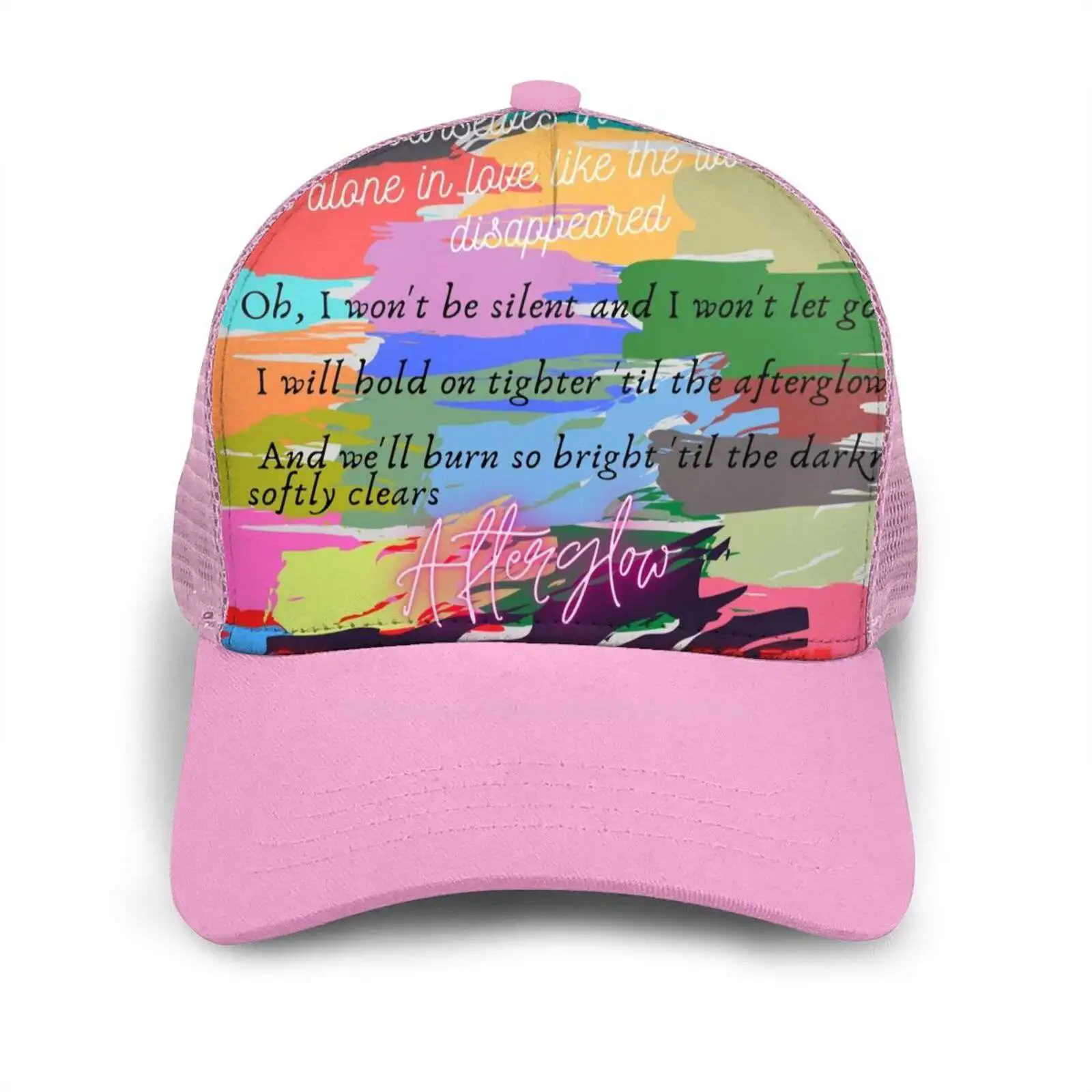 

Afterglow Flat Cap Curved Hat Mesh Cap Afterglow Afterglow Song Song