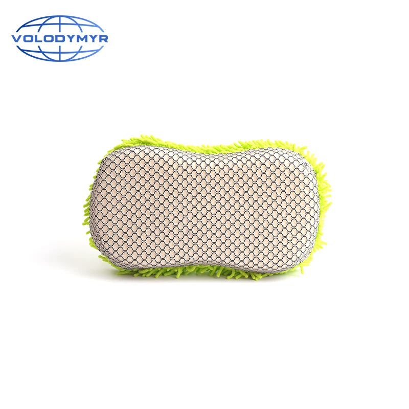 

Car Sponge Brush Microfiber Towel Cyan or Gray Auto Cleaning Detail Detailing Brush Rim Cleaner Washing Tools for Wash Clean