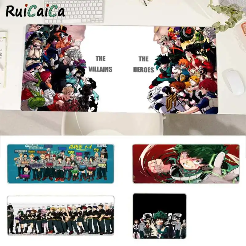 

Резиновый коврик для мыши RuiCaiCa My Hero моя геройская академия, Новые поступления, настольный игровой коврик для мыши для ноутбука L XL, коврик дл...