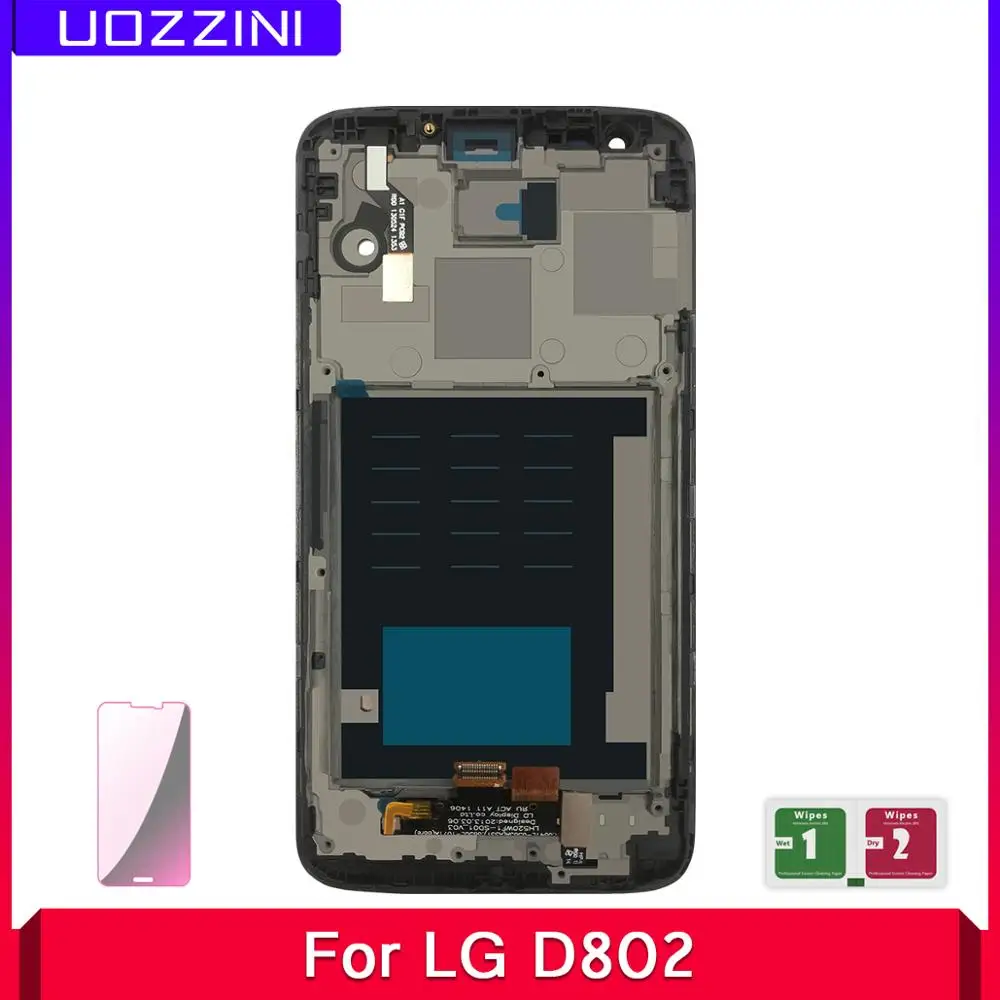 10 шт./партия ЖК-дисплей для LG G2 D802 100% протестированный AAA класс кодирующий