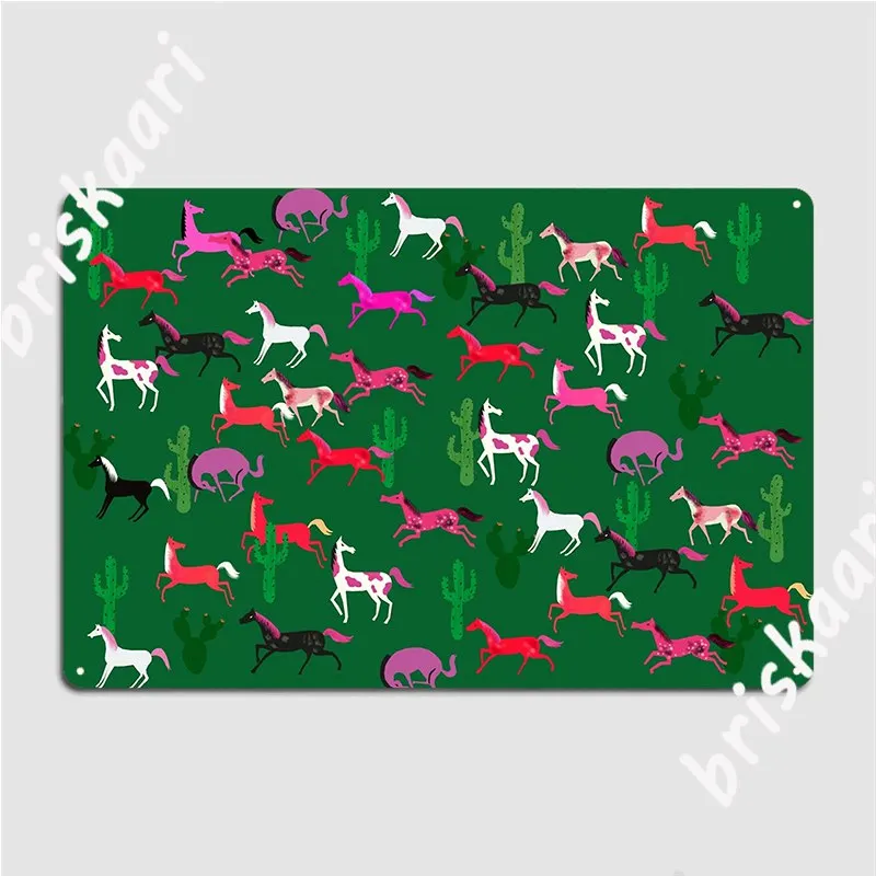 

Персонализированные металлические настенные постеры с рисунком диких лошадей