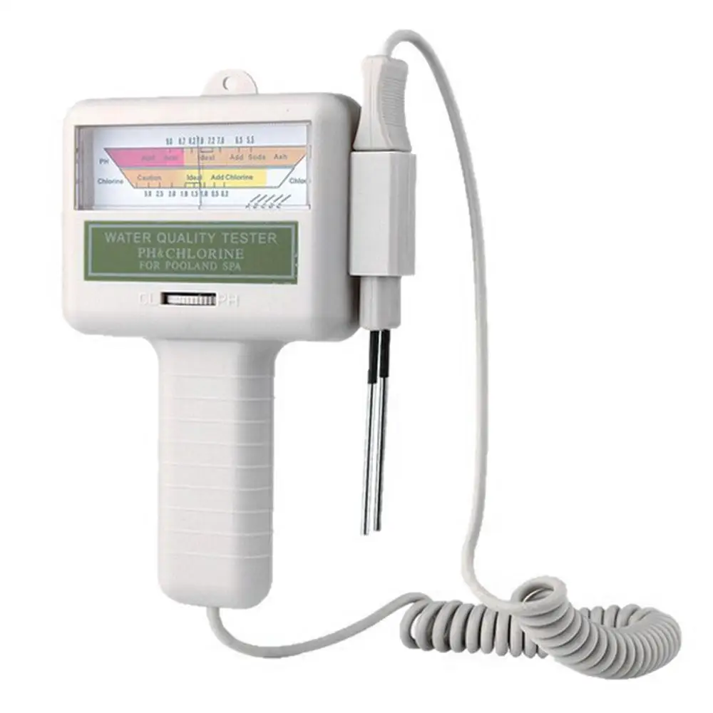 

2 in 1 Acidity Meter Aquarium Drinks Digital Pool Spa Analytical Acid and Alkali Detection Food Swimming Pool Chlorine Tester
