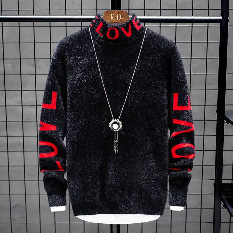 

Cashmere Sweater Men 2020 New Winter Thick Warm Mens Christmas Sweaters Turtleneck Male Pullovers Fashion Knitwear pull homme