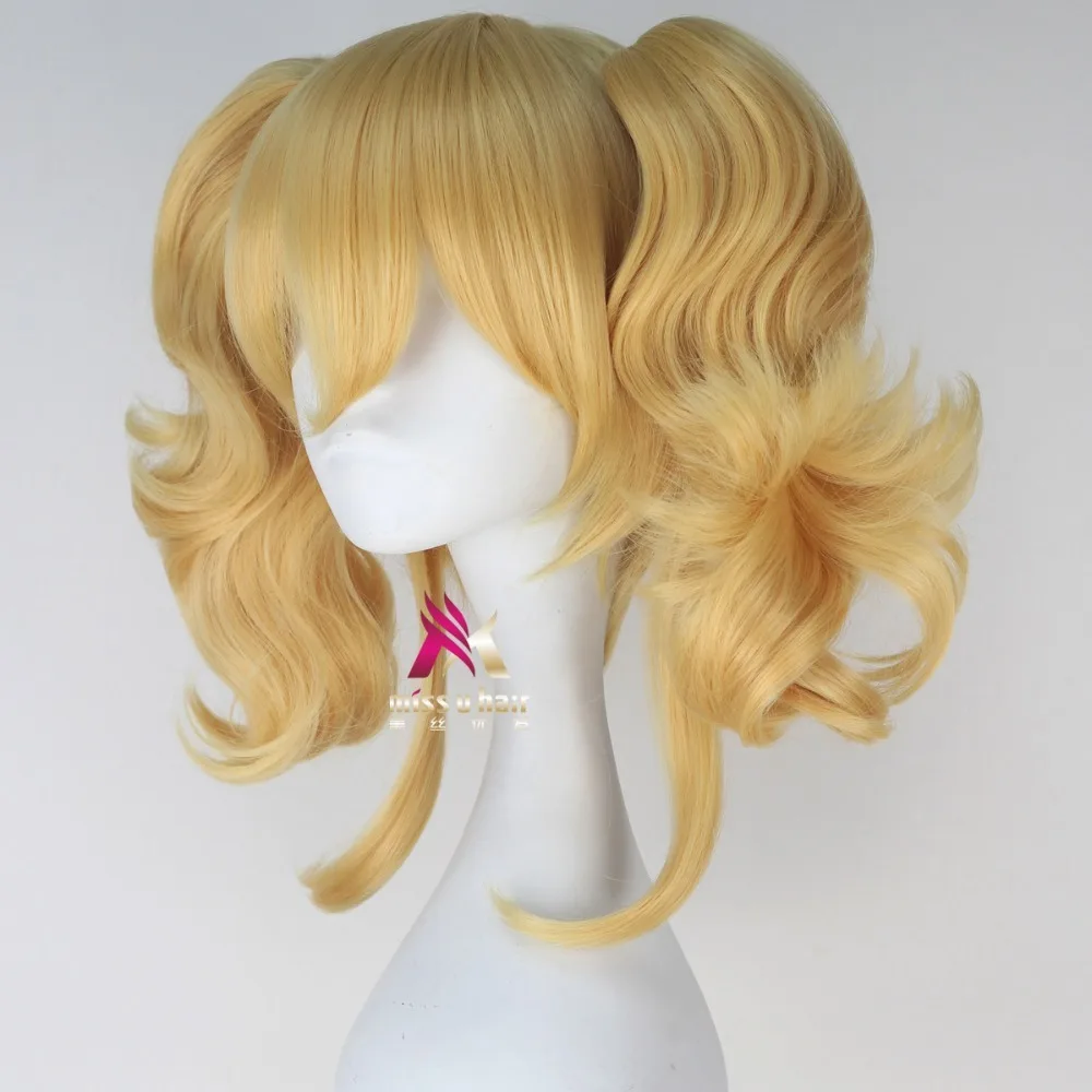 Новый парик для косплея с капюшоном девушек из аниме Warship желтые короткие волосы