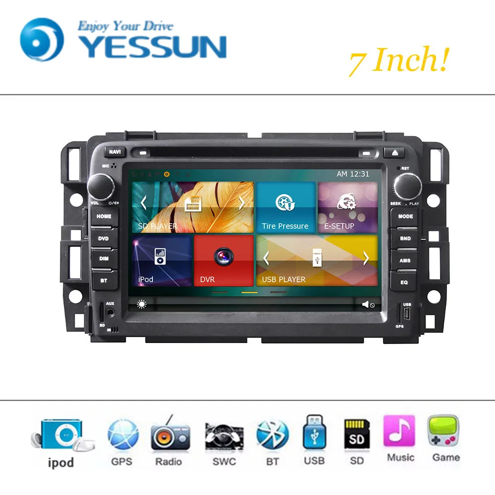 Автомобильный dvd плеер Wince Android система для GMC Yukon 2010 2013 Авторадио Стерео gps